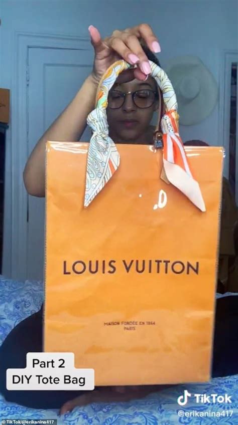 diy louis vuitton paper bag|Brilliant DIY videos show how to make a Louis Vuitton tote bag .